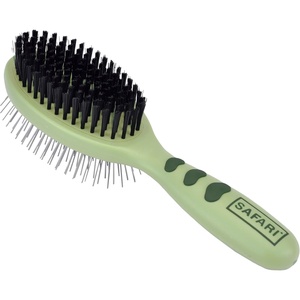 image:imageCoastal Pet Safari 2in1 Wire and Bristle Combo Brush with Plastic Handle  MultiDog Household Brush for Short and Long Hair  LargeLarge