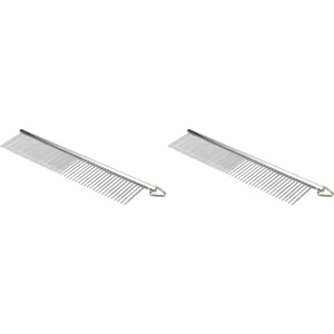 image:imageCoastal Pet Safari Dog Grooming Comb for Medium and Coarse Coats  ExtraLong Rotating Teeth  Undercoat Rake for Coarse Coats  7 14714Inch Large Pack of 2