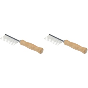 image:imageCoastal Pet Safari Dog Shedding Combs  Dog Shedding Brush for Dogs with Short and Long Hair  Different Sized Teeth for Undercoat Rake  7 x 157 x 15 Pack of 2