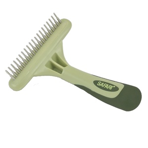 image:imageCoastal Pet Safari Dog Single Row Rotating Pins Undercoat Rake Dog Grooming Rake  Gentle Dematting Comb for Dogs  Effective Deshedding Comb  Pet Grooming Tools  Single Row