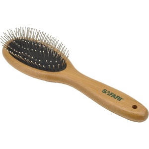 image:imageCoastal Pet Safari Wire Pin Dog Brush with Bamboo Handle  Large  General Dog Grooming Brush for Short and Long Hair  EcoFriendly HandleLarge