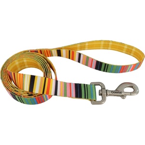image:imageCoastal Pet Sublime Dog Leash  Dog Walking Leash  Fashionable DualPattern Design with Colorful amp Trendy Pattern  Sunflower with Green Argyle 1 x 6Sublime Stripe with Gold Plaid