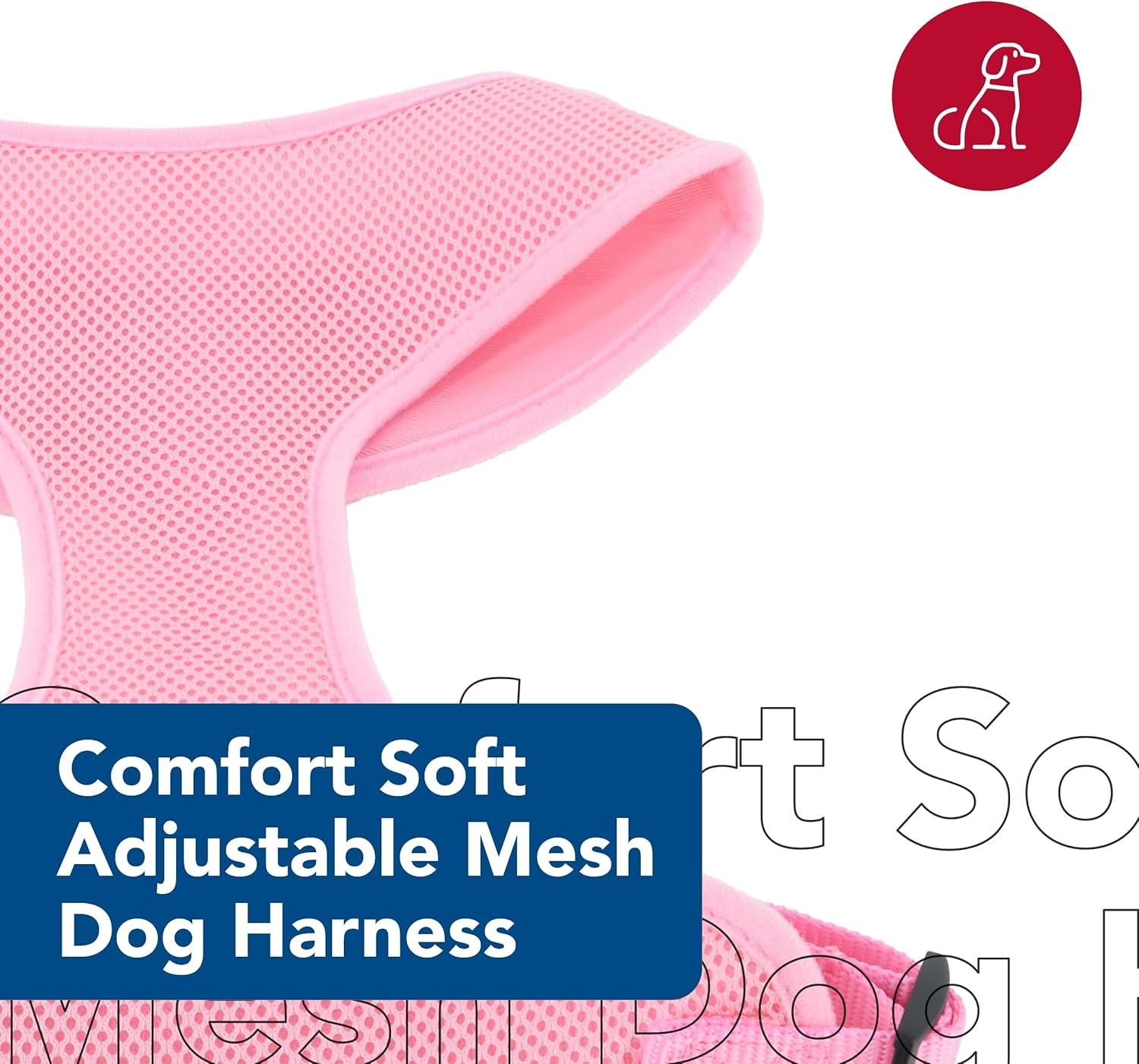 image:imageCoastal Comfort Soft Adjustable Dog Harness Black 58 x 1619Black