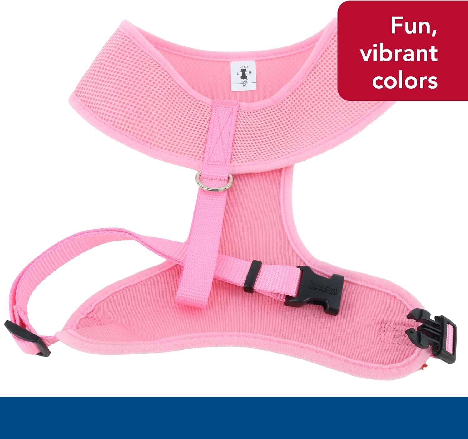 image:imageCoastal Comfort Soft Adjustable Dog Harness Black 58 x 1619Red