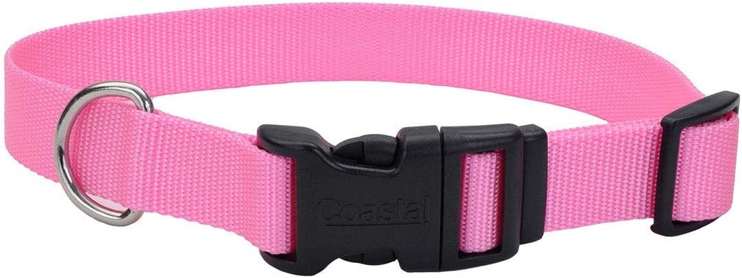 image:imageCoastal Pet Adjustable Dog Collar with Plastic Buckle Neon Pink 34 x 1420Pink Bright