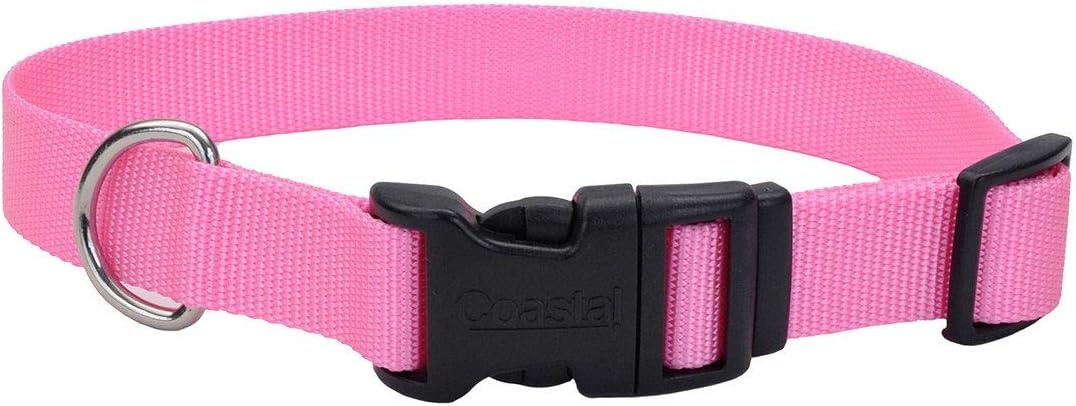 image:imageCoastal Pet Adjustable Dog Collar with Plastic Buckle Neon Pink 34 x 1420Pink Bright