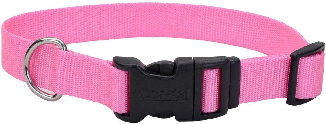 image:imageCoastal Pet Adjustable Dog Collar with Plastic Buckle Neon Pink 34 x 1420Pink Bright