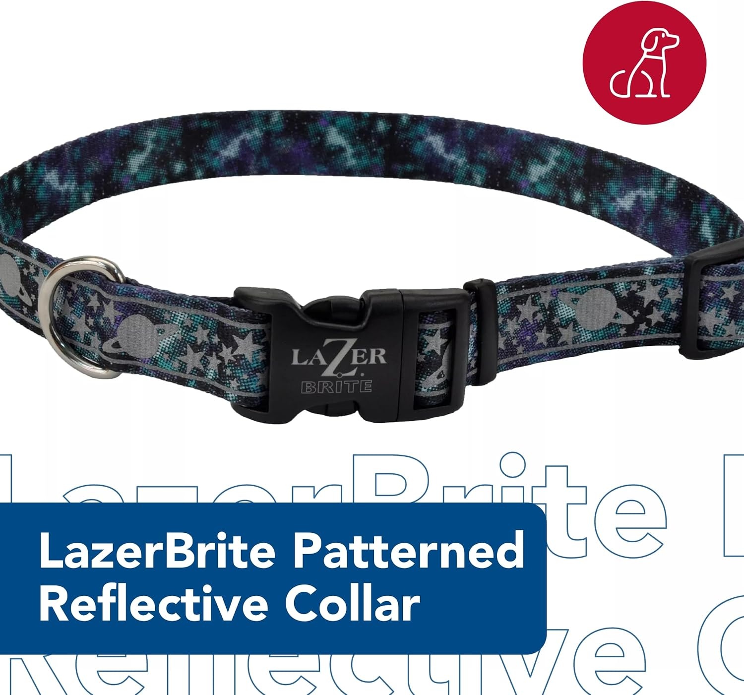 image:imageCoastal Pet Brite Patterned Collar Galaxy 38 x 812Galaxy