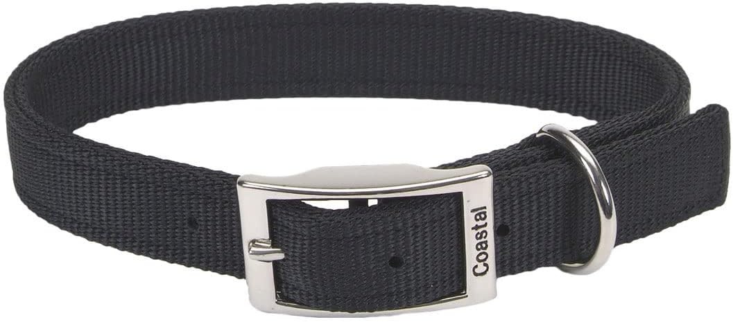image:imageCoastal Pet DoublePly Dog Collar Pink Bright 1 x 22Black