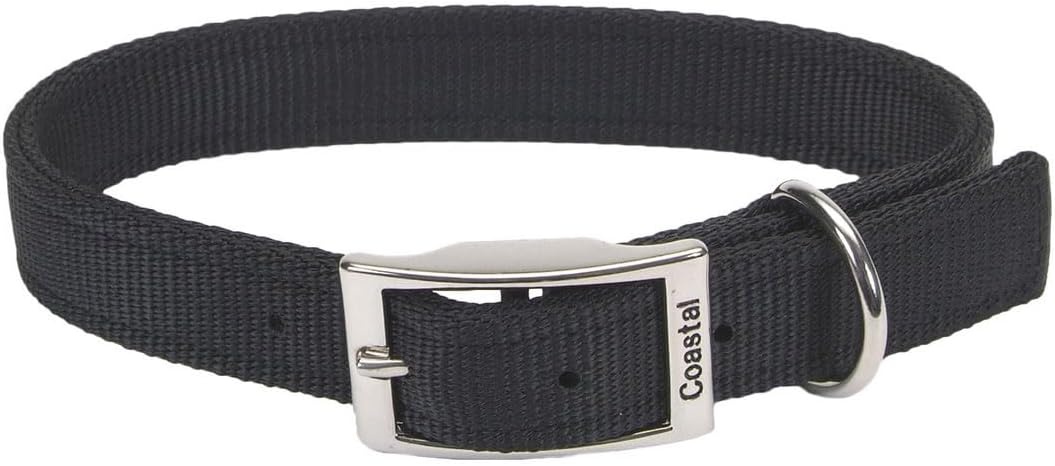 image:imageCoastal Pet DoublePly Dog Collar Pink Bright 1 x 22Black