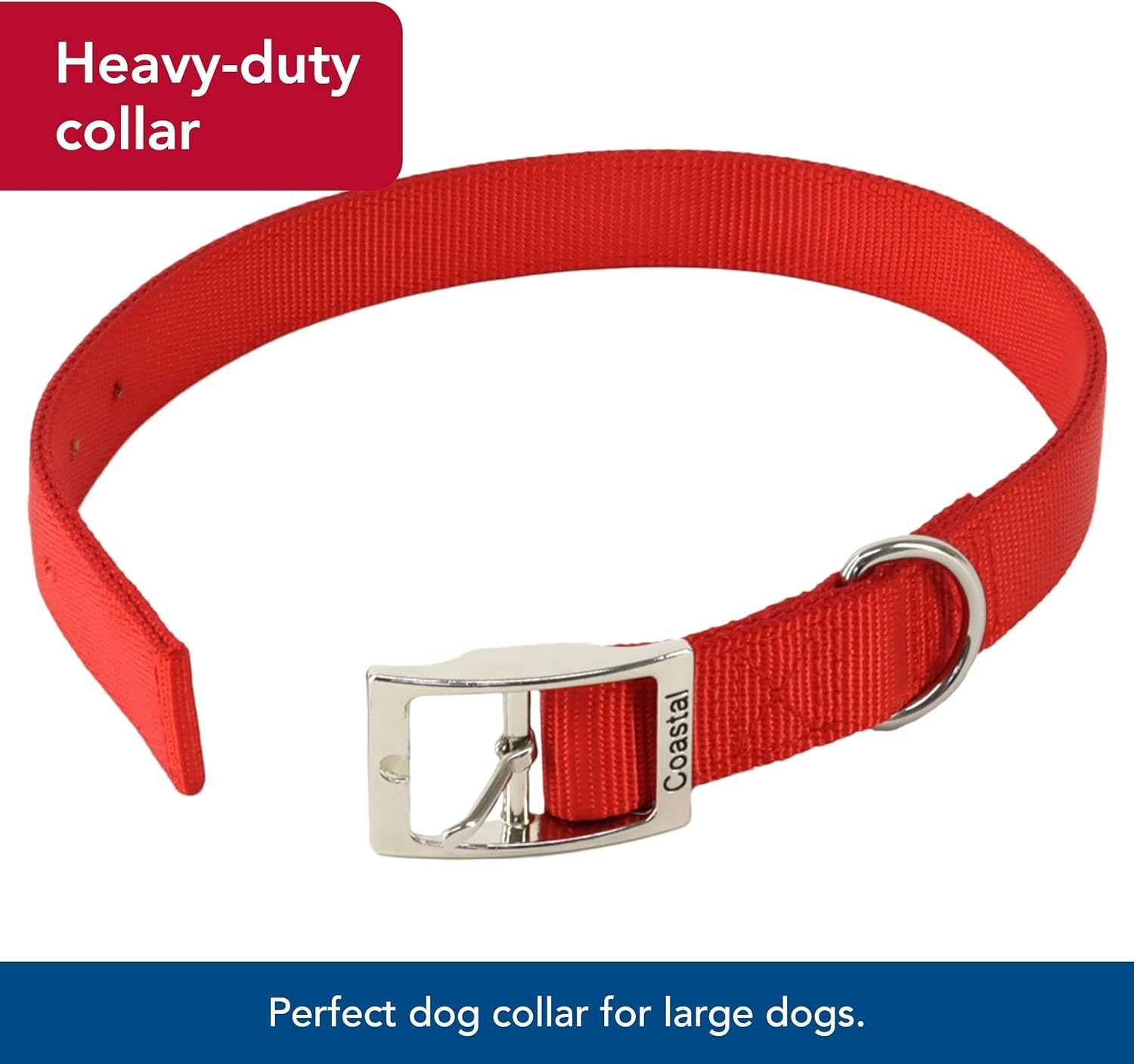 image:imageCoastal Pet DoublePly Dog Collar Pink Bright 1 x 22Red