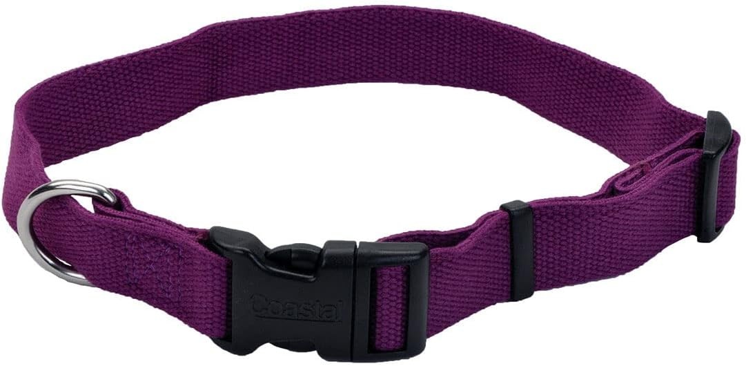 image:imageCoastal Pet New Earth Soy Adjustable Dog Collar Cranberry 34 x 1218Eggplant