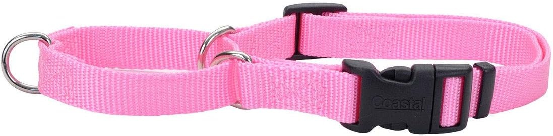 image:imageCoastal Pet No Slip Martingale Adjustable Dog Collar with Buckle Red 38 x 1012Pink Bright