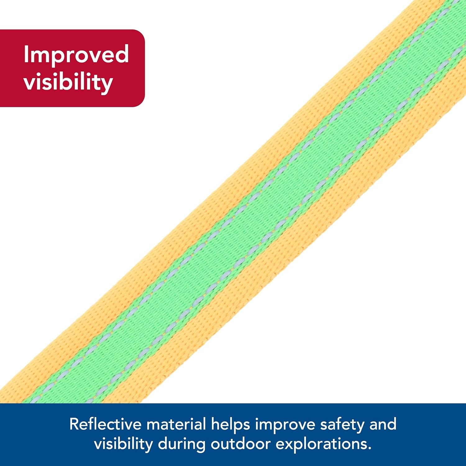 image:imageCoastal Pet Pro Reflective Adjustable Dog Collar Bright Blue with Grey 1 x 1420Lime with Orange