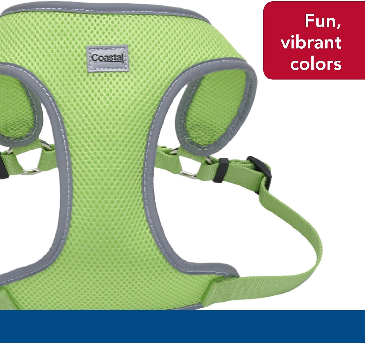 image:imageCoastal Pet Comfort Soft Reflective Wrap Adjustable Dog Harness NoPull Dog Harness for Small amp Large Dogs Lime 58 x 1923