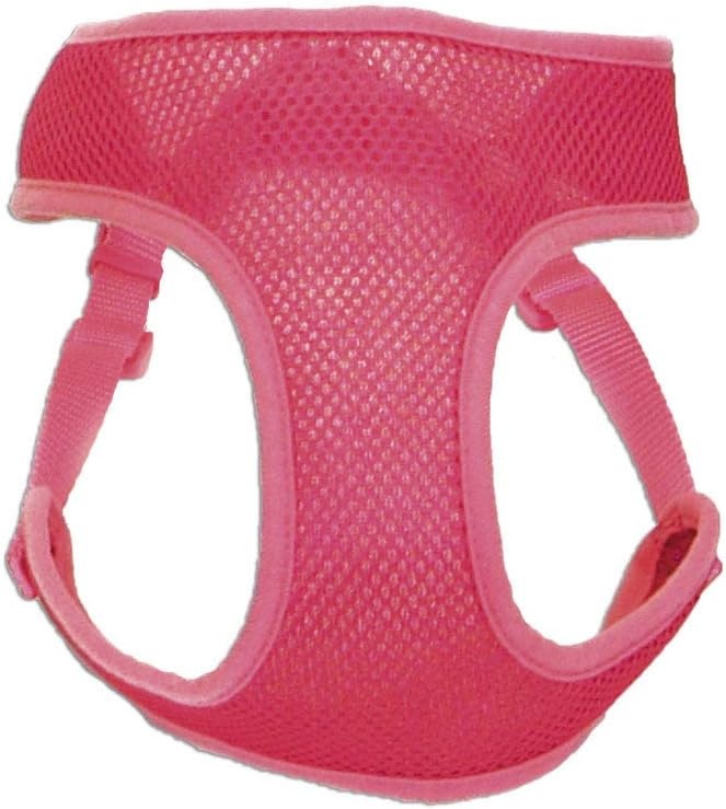 image:imageCoastal Pet Comfort Soft Wrap Adjustable Dog Harness Comfortable Harness for Dog Adjustable Fit Easy Stepin Design Breathable Fabric Mesh Lime 58 x 1619Pink Bright
