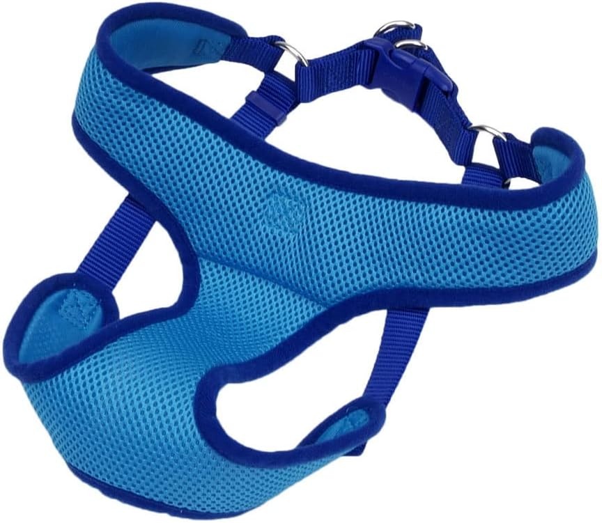image:imageCoastal Pet Comfort Soft Wrap Adjustable Dog Harness Comfortable Harness for Dog Adjustable Fit Easy Stepin Design Breathable Fabric Mesh Lime 58 x 1619Blue