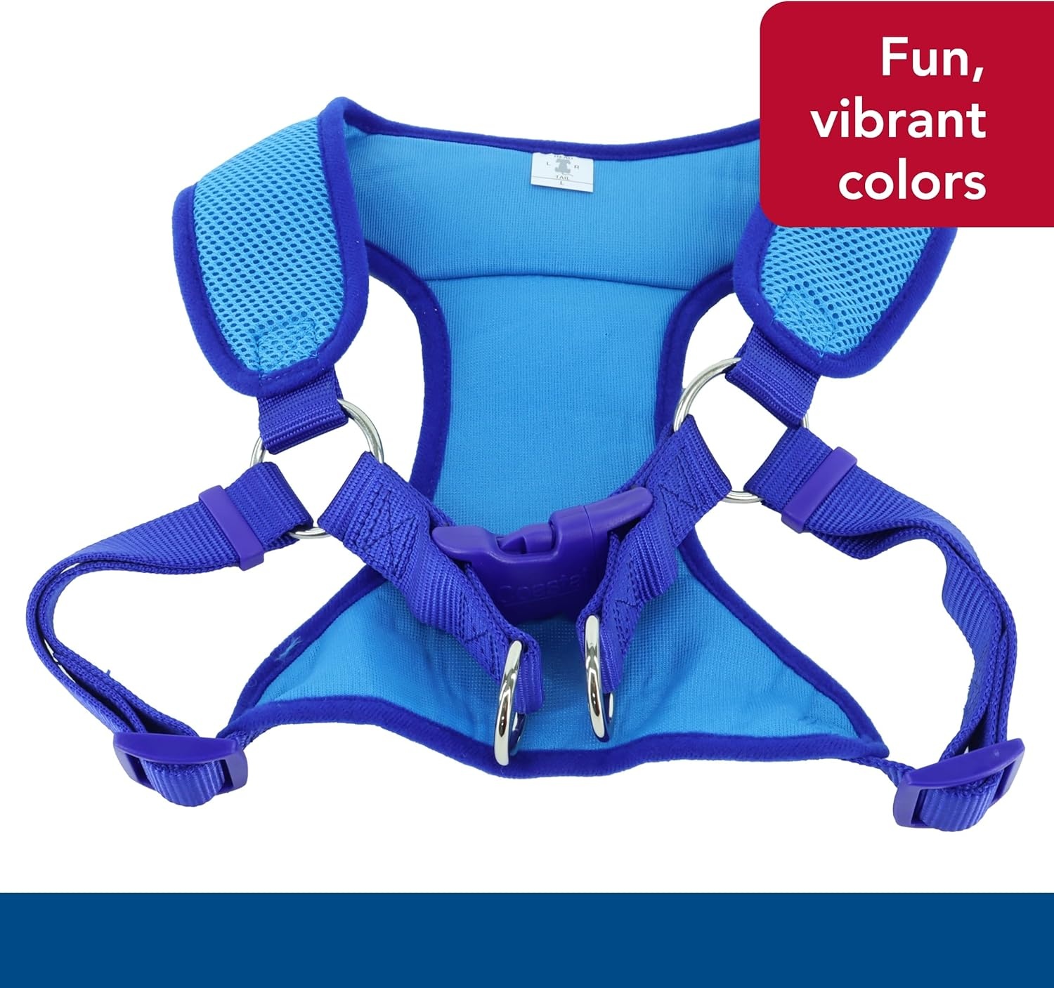 image:imageCoastal Pet Comfort Soft Wrap Adjustable Dog Harness Comfortable Harness for Dog Adjustable Fit Easy Stepin Design Breathable Fabric Mesh Lime 58 x 1619Blue