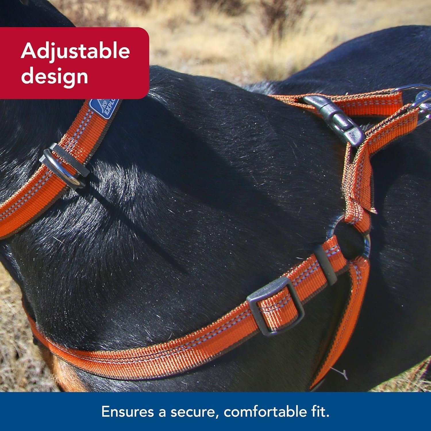 image:imageCoastal Pet K9 Explorer Reflective Adjustable Padded Dog Harness Plush Chest Pad for Comfort NoPull Dog Harness for Small and Large Dogs Rosebud 1 x 2638 LargePink