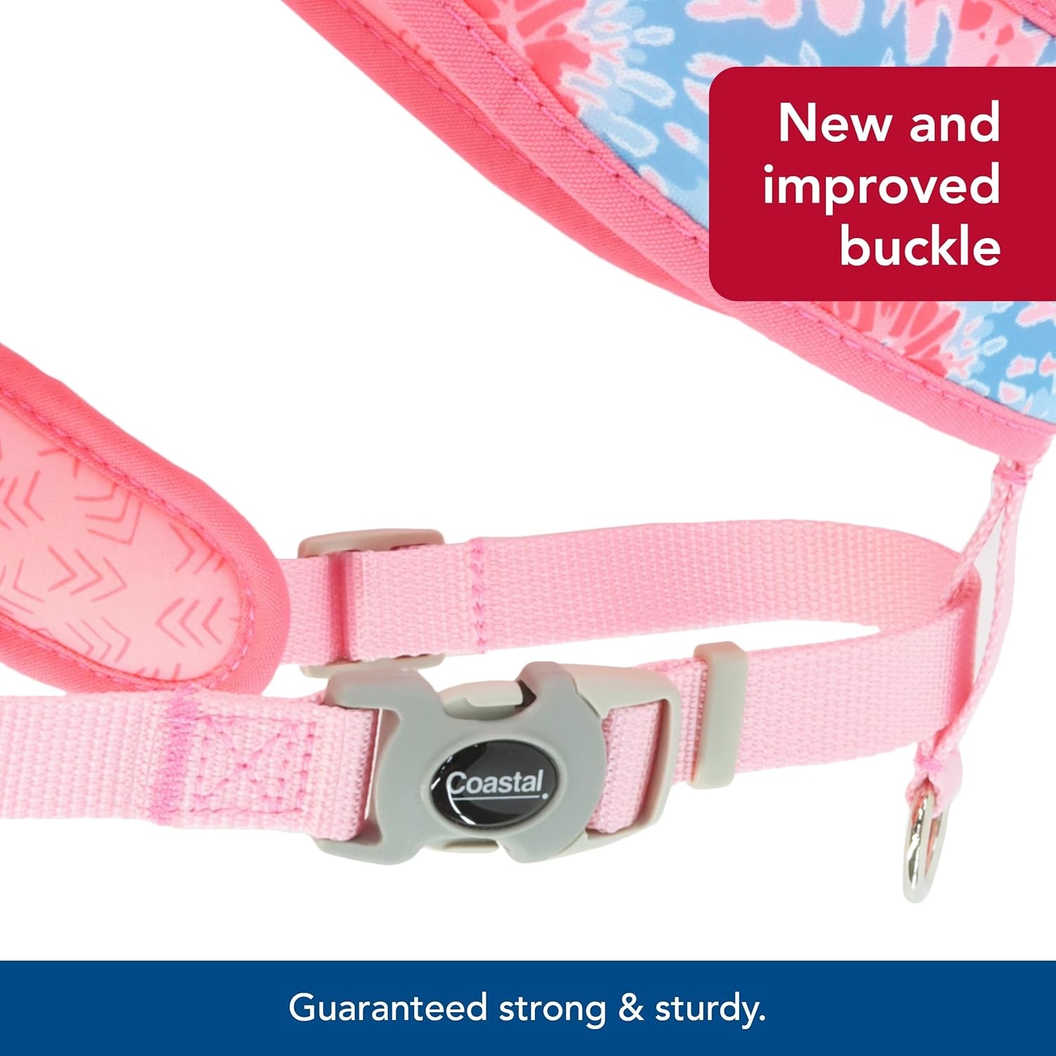 image:imageCoastal Pet Sublime Reversible Dog Harness Adjustable Fit with Easy Overhead Application Exceptional Durability Pink Tie Dye with Pink Arrows Medium 34 x 20 29