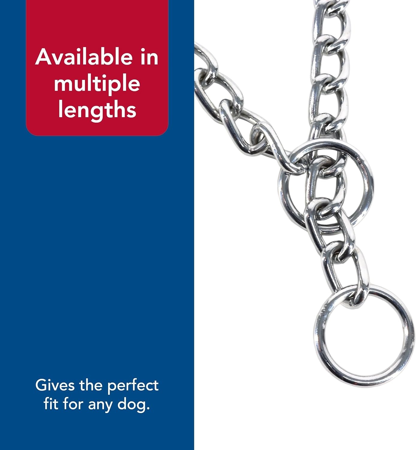 image:imageCoastal Pet Titan Chain Training Dog Collar Durable Metal Choke Collar for Dog Training ArgonWelded Chrome Chain 4 mm x 3040 mm x 24 Pack of 1