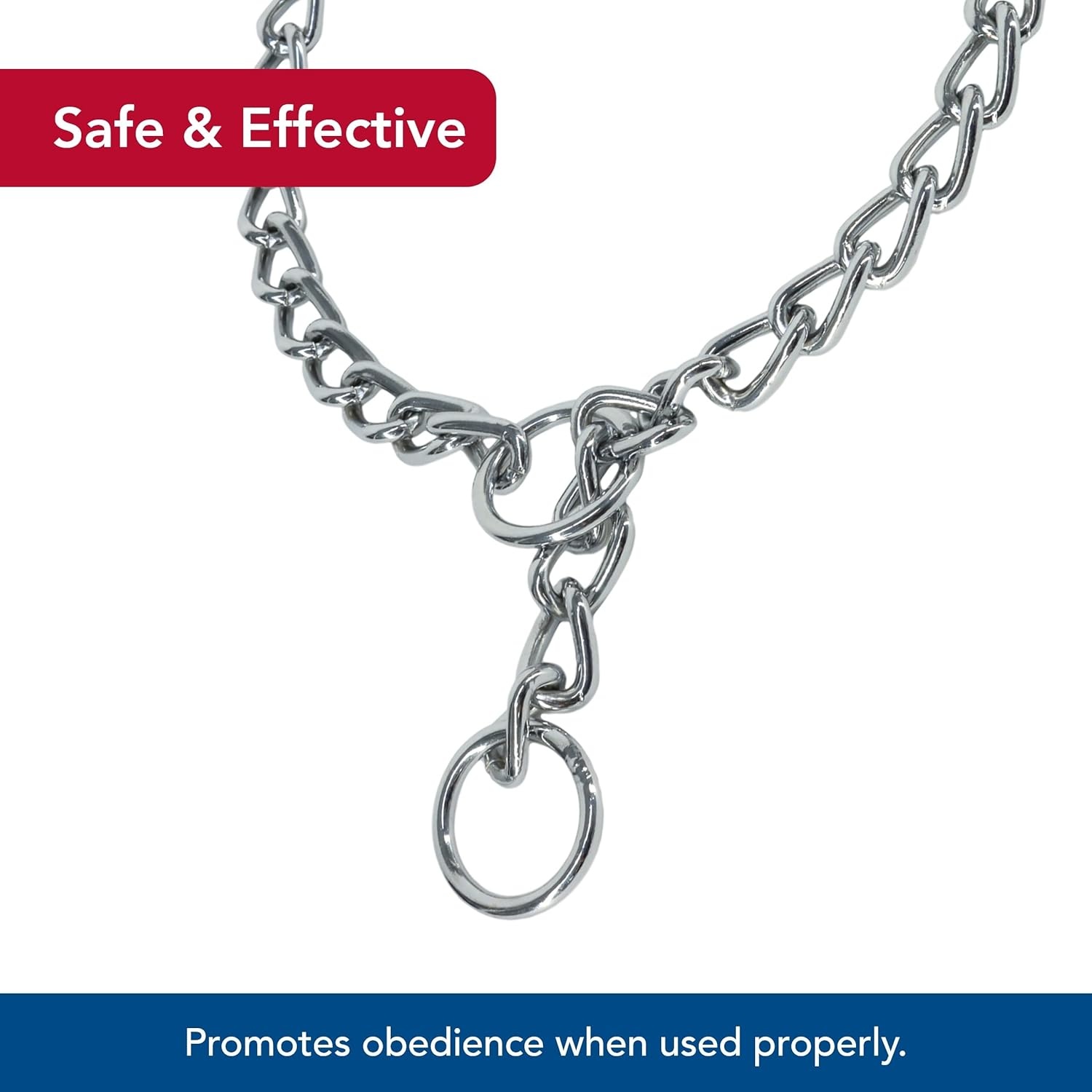image:imageCoastal Pet Titan Chain Training Dog Collar Durable Metal Choke Collar for Dog Training ArgonWelded Chrome Chain 4 mm x 3040 mm x 28 Pack of 1