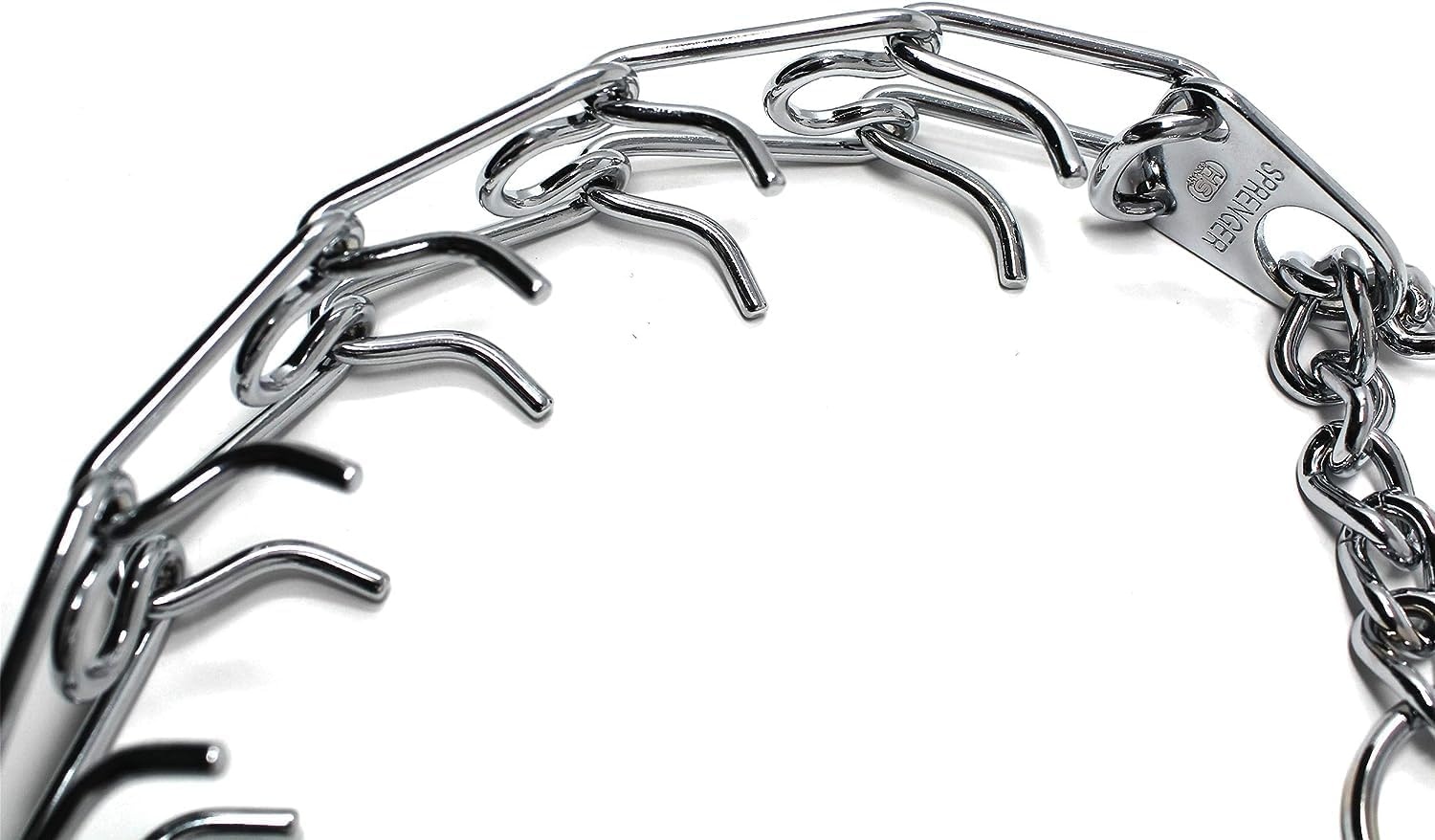 image:imageHerm SPRENGER UltraPlus Prong Dog Training Collar 4 mm x 21 Neck Size 4 mm x 25 Chain Length Steel Chrome Plated Dog Prong Collar Pinch Collar for Dogs Dog Correction CollarSilver