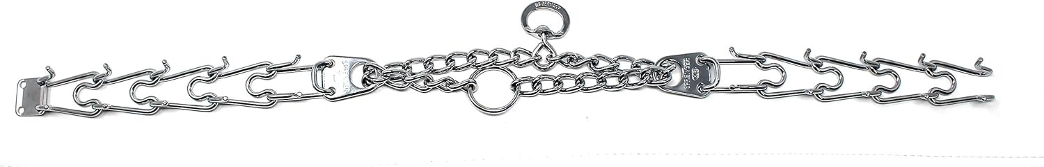 image:imageHerm SPRENGER UltraPlus Prong Dog Training Collar 4 mm x 21 Neck Size 4 mm x 25 Chain Length Steel Chrome Plated Dog Prong Collar Pinch Collar for Dogs Dog Correction CollarSilver