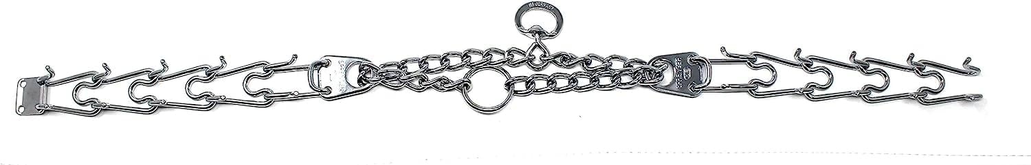 image:imageHerm SPRENGER UltraPlus Prong Dog Training Collar 4 mm x 21 Neck Size 4 mm x 25 Chain Length Steel Chrome Plated Dog Prong Collar Pinch Collar for Dogs Dog Correction CollarSilver