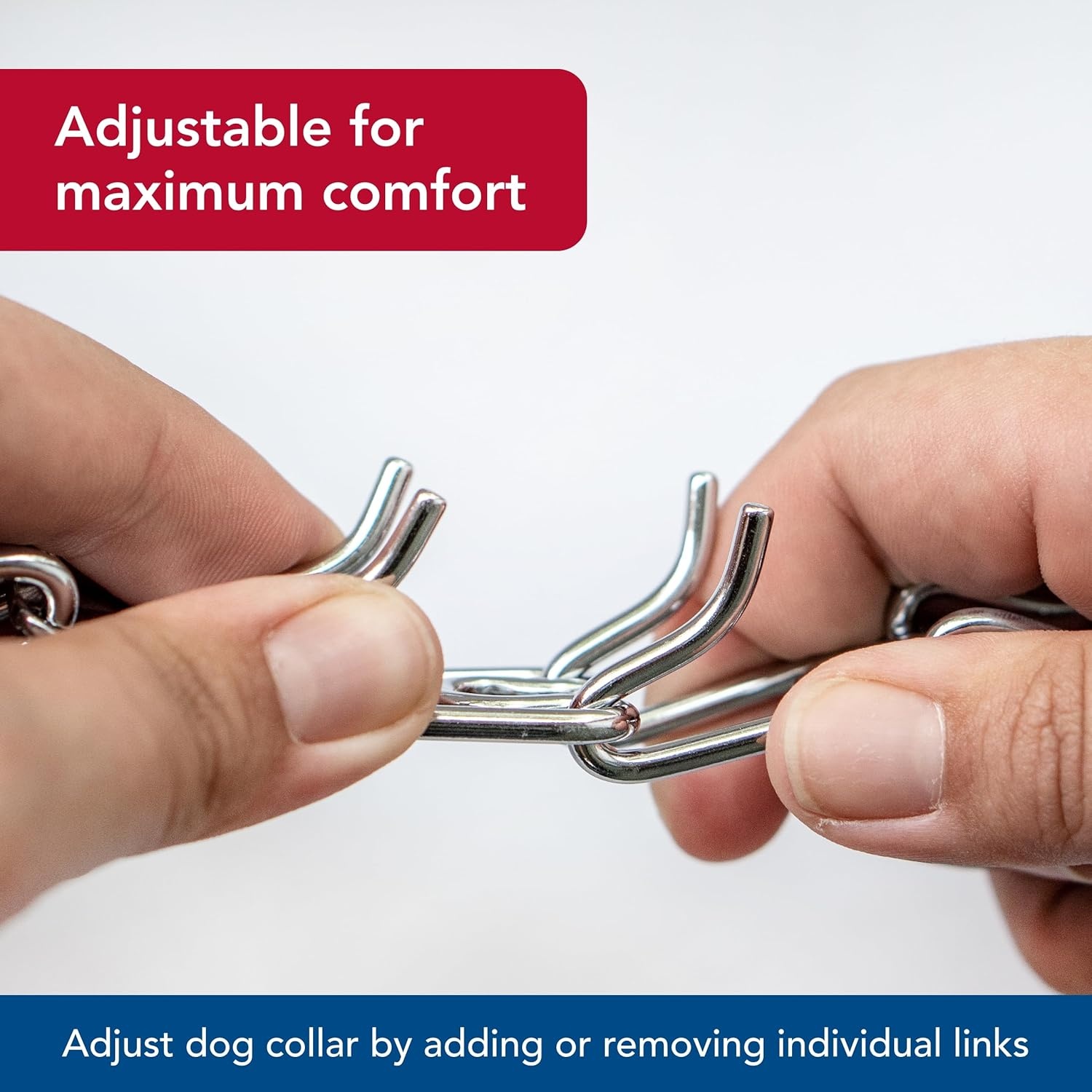 image:imageHerm SPRENGER UltraPlus Prong Dog Training Collar 4 mm x 21 Neck Size 4 mm x 25 Chain Length Steel Chrome Plated Dog Prong Collar Pinch Collar for Dogs Dog Correction CollarChrome