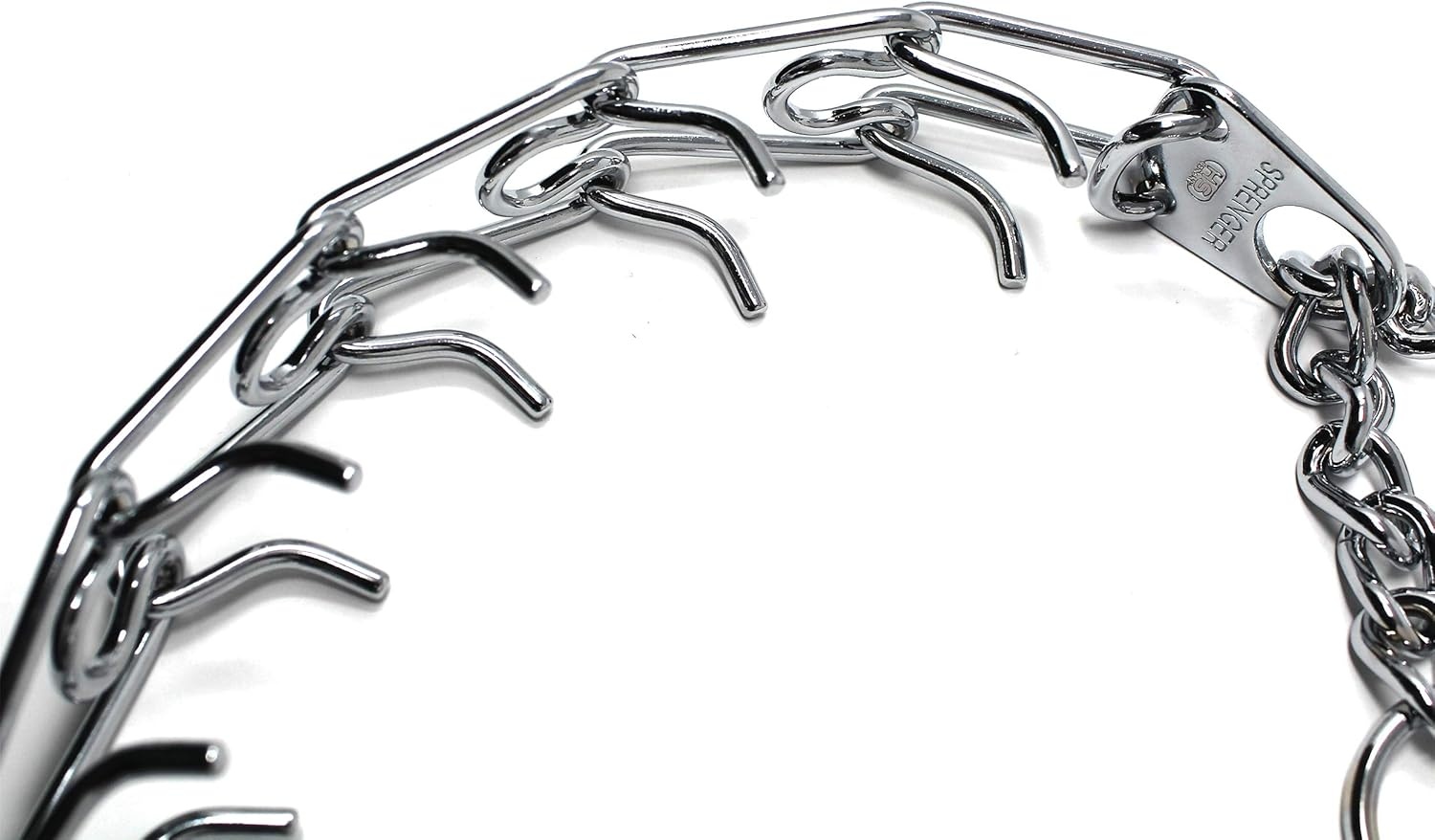 image:imageHerm SPRENGER UltraPlus Prong Dog Training Collar 4 mm x 21 Neck Size 4 mm x 25 Chain Length Steel Chrome Plated Dog Prong Collar Pinch Collar for Dogs Dog Correction CollarSilver
