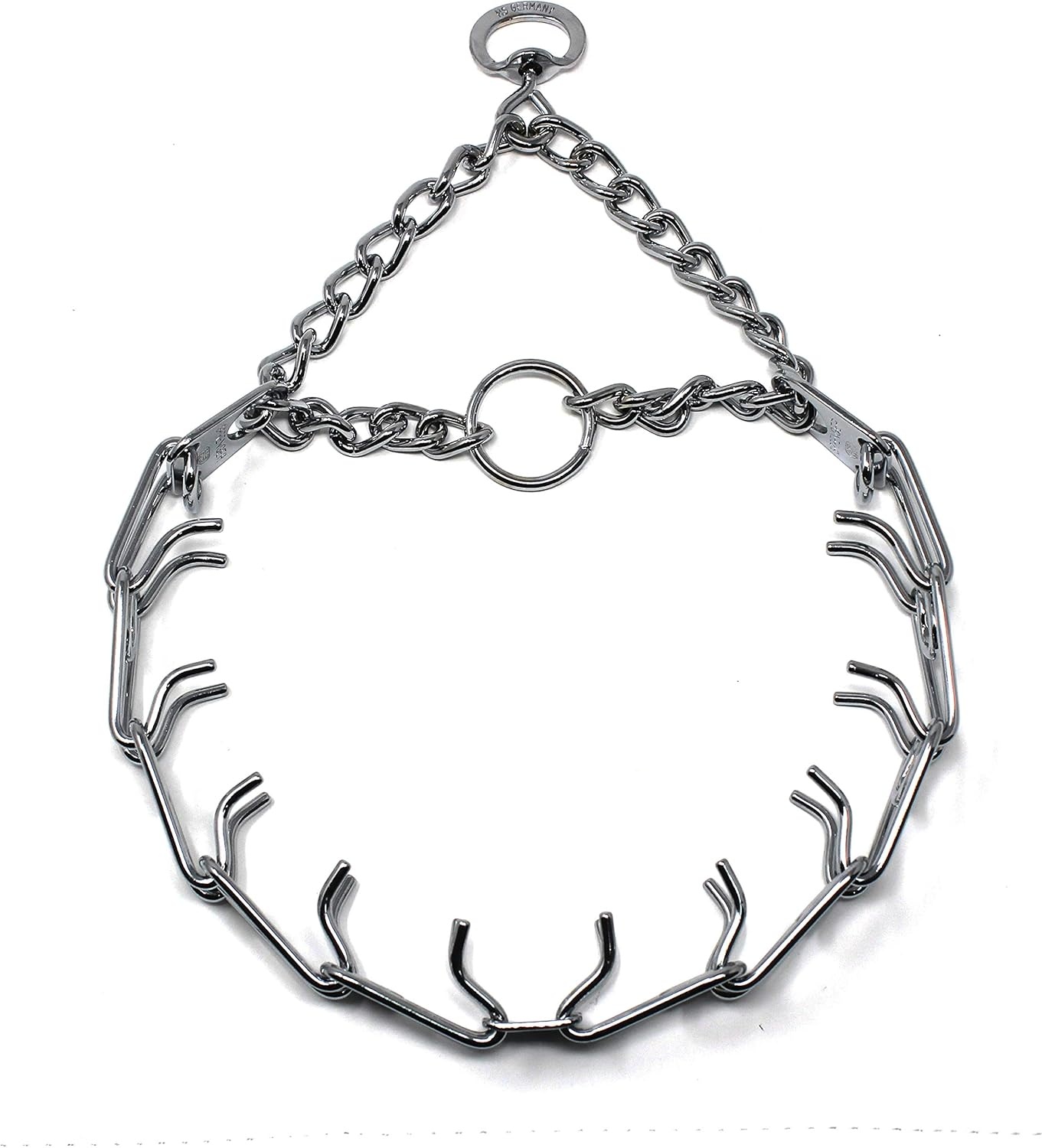 image:imageHerm SPRENGER UltraPlus Prong Dog Training Collar 4 mm x 21 Neck Size 4 mm x 25 Chain Length Steel Chrome Plated Dog Prong Collar Pinch Collar for Dogs Dog Correction CollarSilver