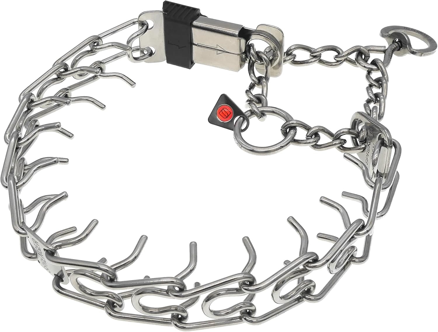 image:imageHerm SPRENGER UltraPlus Prong Dog Training Collar 4 mm x 21 Neck Size 4 mm x 25 Chain Length Steel Chrome Plated Dog Prong Collar Pinch Collar for Dogs Dog Correction CollarStainless Steel