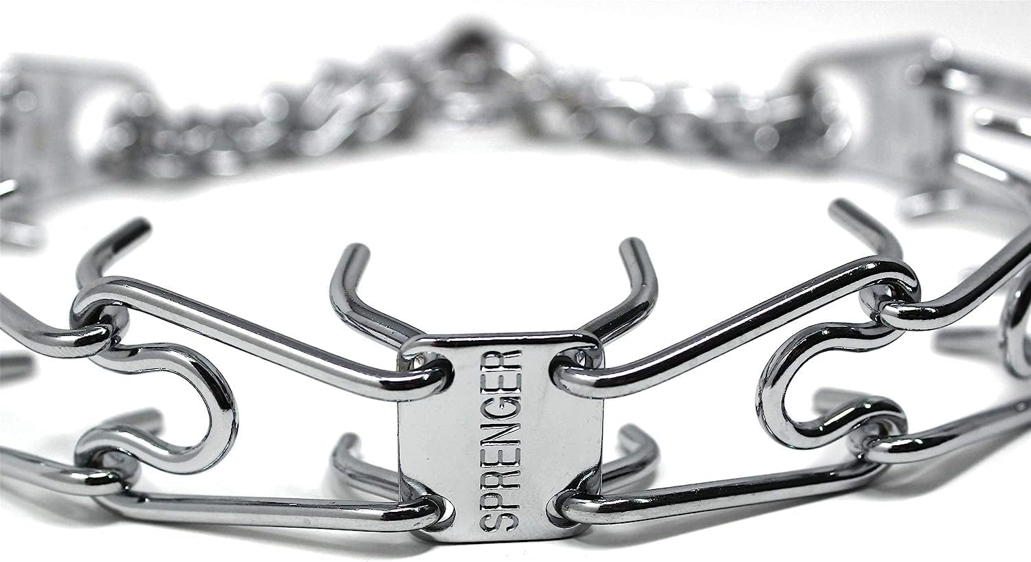 image:imageHerm SPRENGER UltraPlus Prong Dog Training Collar 4 mm x 21 Neck Size 4 mm x 25 Chain Length Steel Chrome Plated Dog Prong Collar Pinch Collar for Dogs Dog Correction CollarSilver