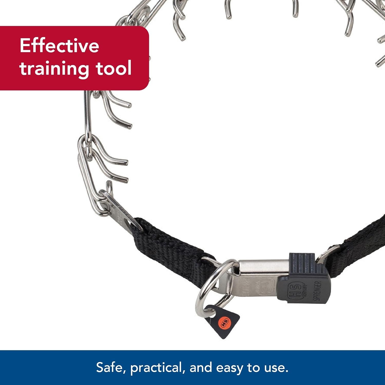 image:imageHerm Sprenger UltraPlus Prong Dog Training Collar with ClicLock Chrome 320 mm x 18 Neck Size 22 Chain Length