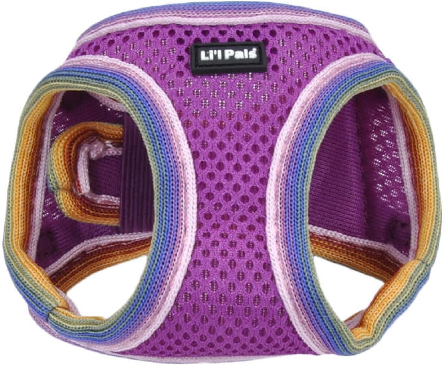 image:imageLil Pals Mesh Comfort Mesh Adjustable Stepin Dog Harness for Puppies and Toy Breeds Orchid Petite SmallOrchid