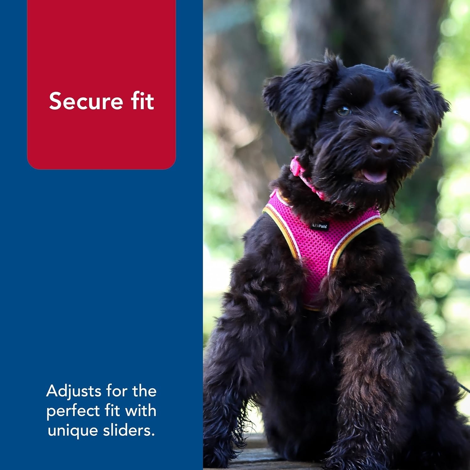 image:imageLil Pals Mesh Comfort Mesh Adjustable Stepin Dog Harness for Puppies and Toy Breeds Orchid Petite SmallOrchid