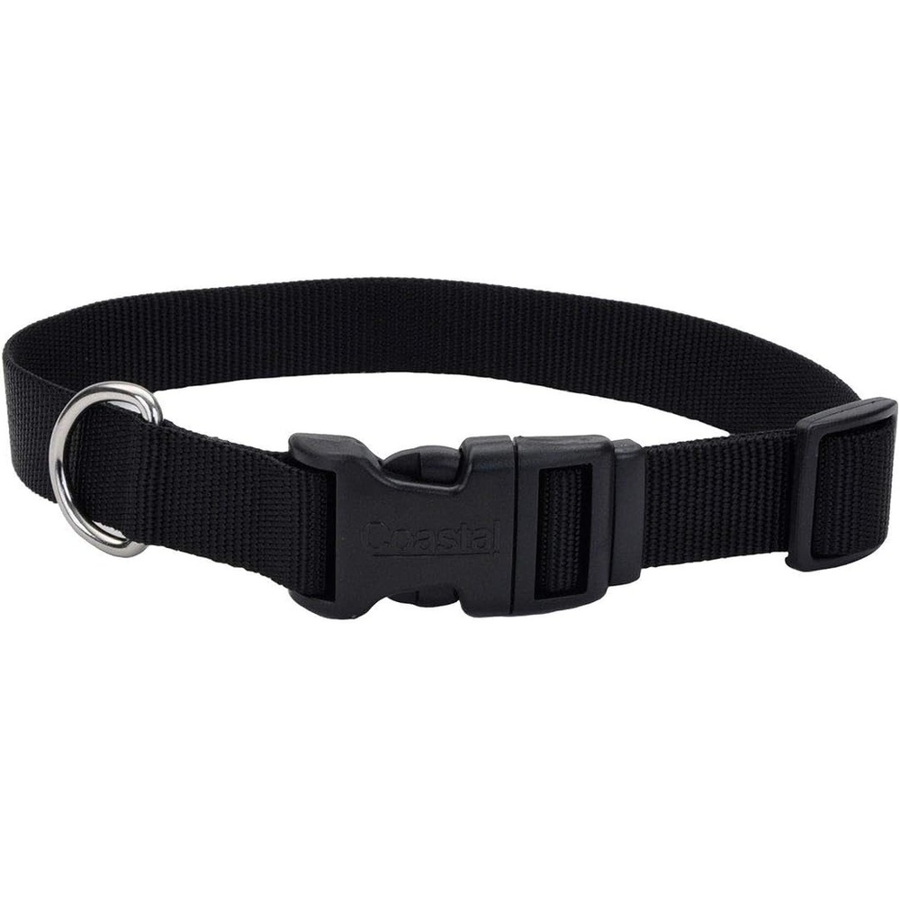 image:imageCoastal Pet Adjustable Dog Collar with Plastic Buckle Neon Pink 34 x 1420Black