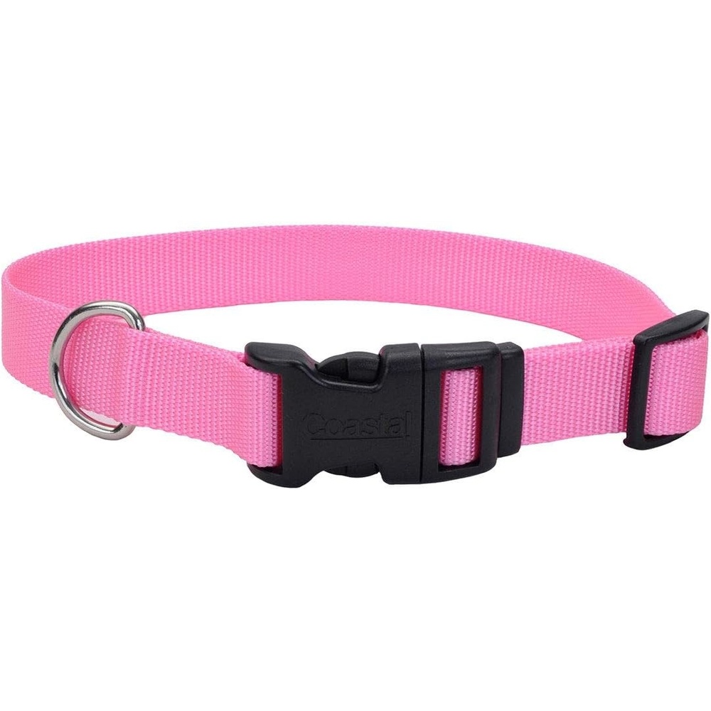 image:imageCoastal Pet Adjustable Dog Collar with Plastic Buckle Neon Pink 34 x 1420Pink Bright
