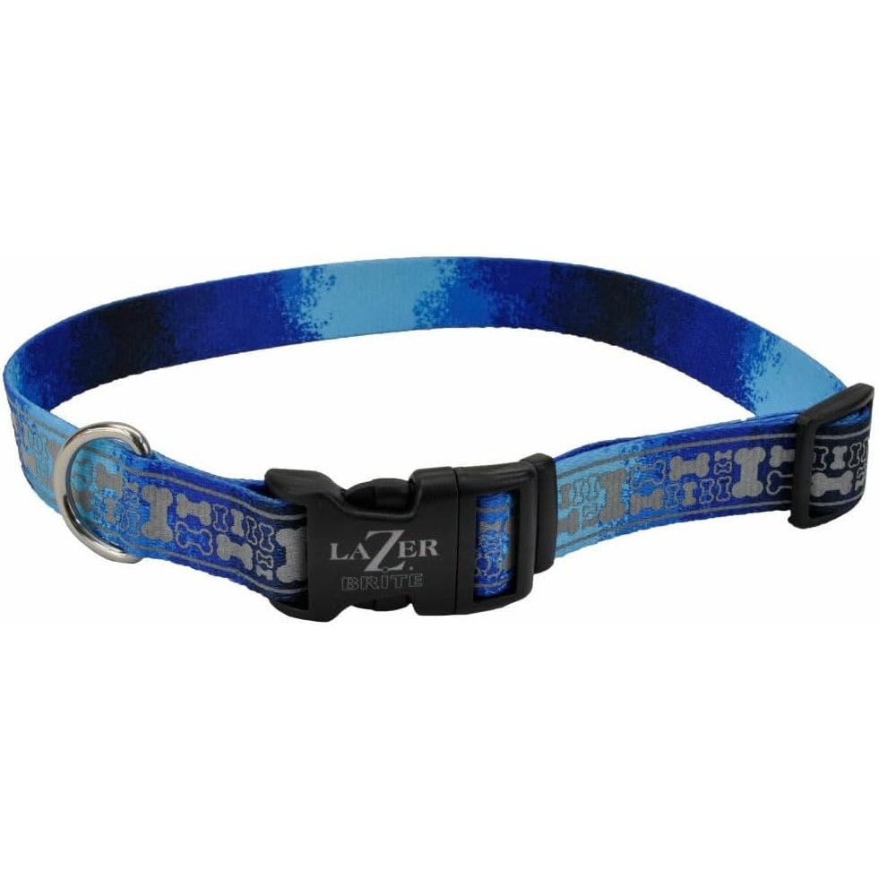 image:imageCoastal Pet Brite Patterned Collar Galaxy 38 x 812Blue Multi Bone