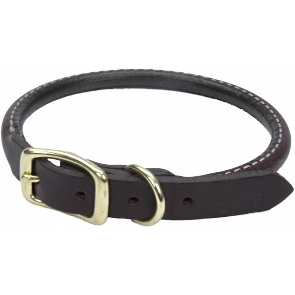 image:imageCoastal Pet Circle T Latigo Leather Round Dog Collar with Solid Brass Hardware Latigo 1 x 2258 x 16 Pack of 1
