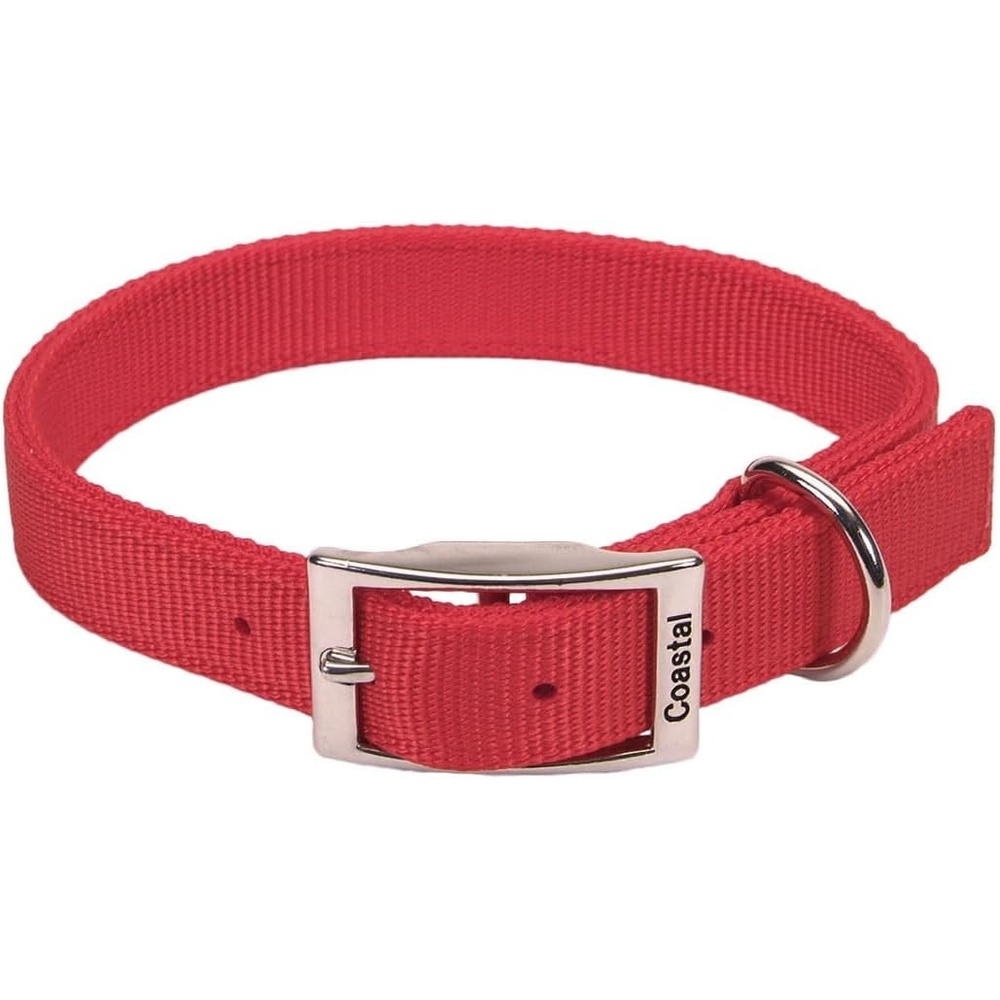 image:imageCoastal Pet DoublePly Dog Collar Pink Bright 1 x 22Red