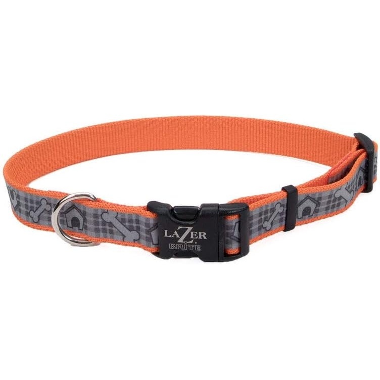 image:imageCoastal Pet Lazer Brite Reflective Adjustable Dog Collar Turquoise Bones 58 x 1218Orange Dog Houses