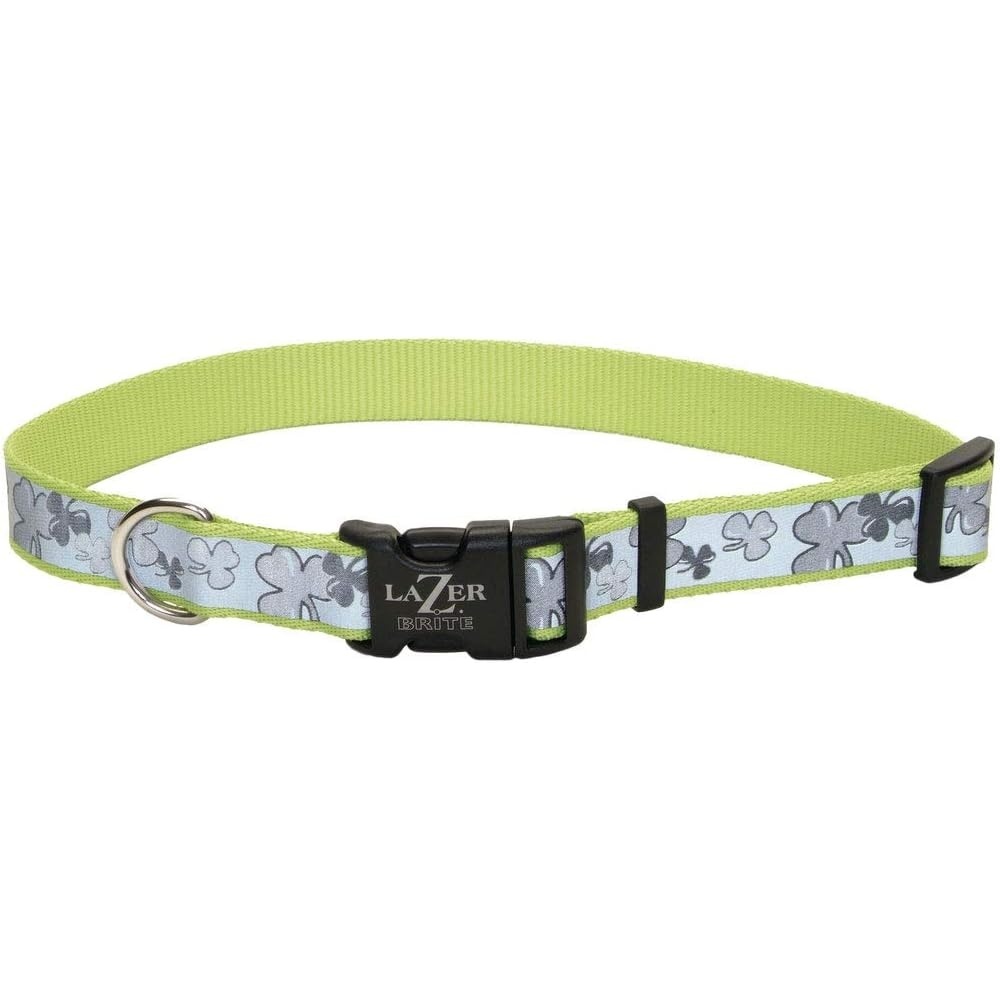 image:imageCoastal Pet Lazer Brite Reflective Adjustable Dog Collar Turquoise Bones 58 x 1218Shamrocks