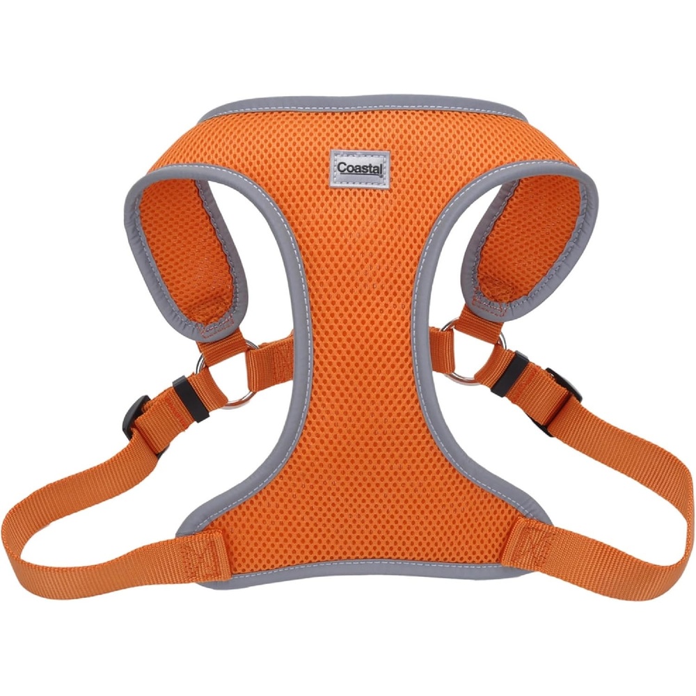 image:imageCoastal Pet Comfort Soft Reflective Wrap Adjustable Dog Harness NoPull Dog Harness for Small amp Large Dogs Sunset Orange 1 x 2836