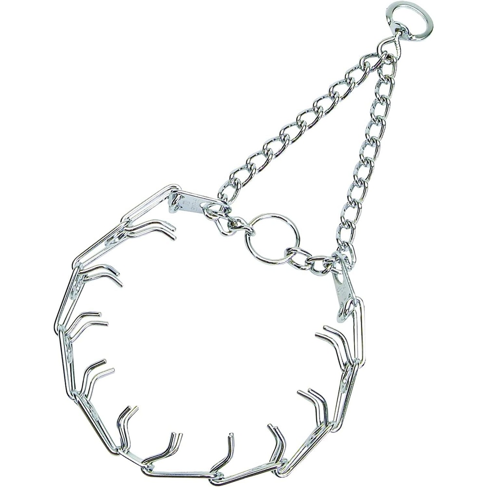 image:imageHerm SPRENGER UltraPlus Prong Dog Training Collar 4 mm x 21 Neck Size 4 mm x 25 Chain Length Steel Chrome Plated Dog Prong Collar Pinch Collar for Dogs Dog Correction CollarChrome