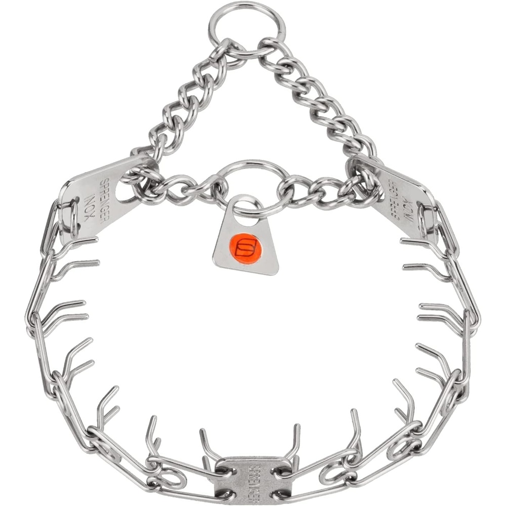 image:imageHerm SPRENGER UltraPlus Prong Dog Training Collar 4 mm x 21 Neck Size 4 mm x 25 Chain Length Steel Chrome Plated Dog Prong Collar Pinch Collar for Dogs Dog Correction CollarStainless Steel