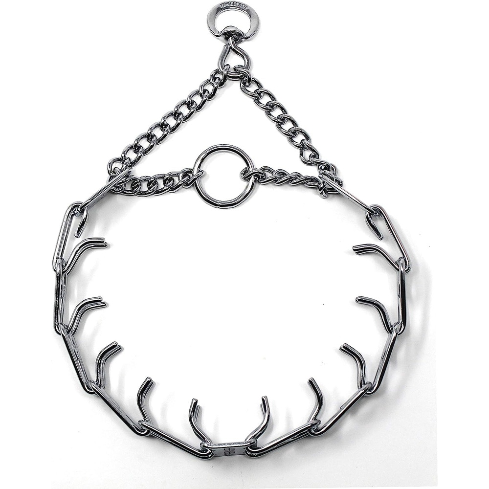 image:imageHerm SPRENGER UltraPlus Prong Dog Training Collar 4 mm x 21 Neck Size 4 mm x 25 Chain Length Steel Chrome Plated Dog Prong Collar Pinch Collar for Dogs Dog Correction CollarSilver