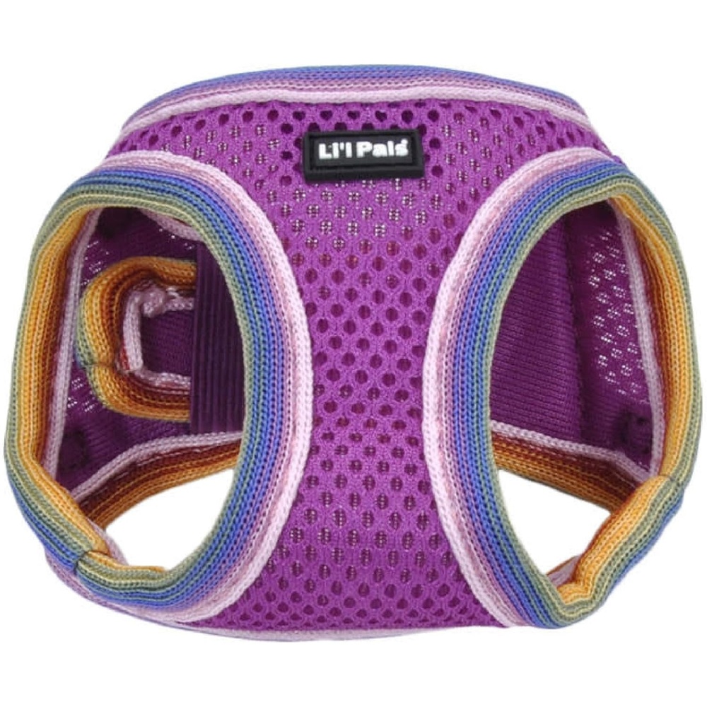 image:imageLil Pals Mesh Comfort Mesh Adjustable Stepin Dog Harness for Puppies and Toy Breeds Orchid Petite SmallOrchid