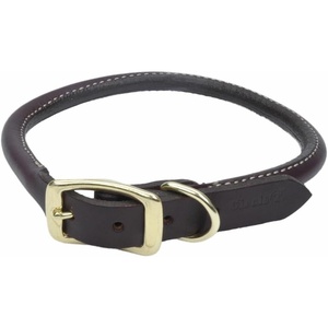 image:imageCoastal Pet  Circle T  Latigo Leather Round Dog Collar with Solid Brass Hardware Latigo 1 x 221 x 18 Pack of 1
